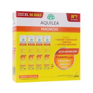 AQUIELEA MAGNESIO 375 MG 56 COMPRIMIDOS EFERVESCENTES SABOR LIMON FORMATO XL