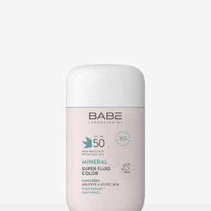 BABE FOTOPROTECTOR MINERAL SUPER FLUIDO COLOR SUNSCREEN SPF 50+ 50 ML