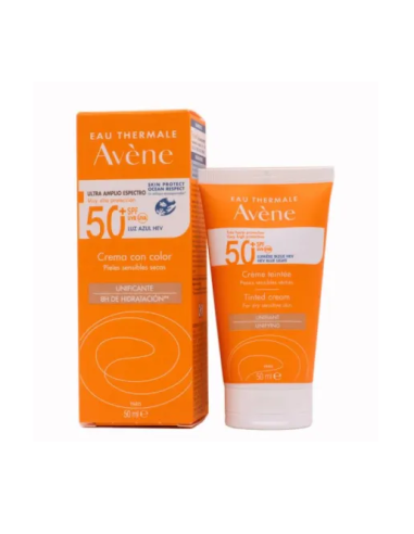 SOLAR AVENE CON COLOR PIEL SENSIBLE SPF50+ 50ML
